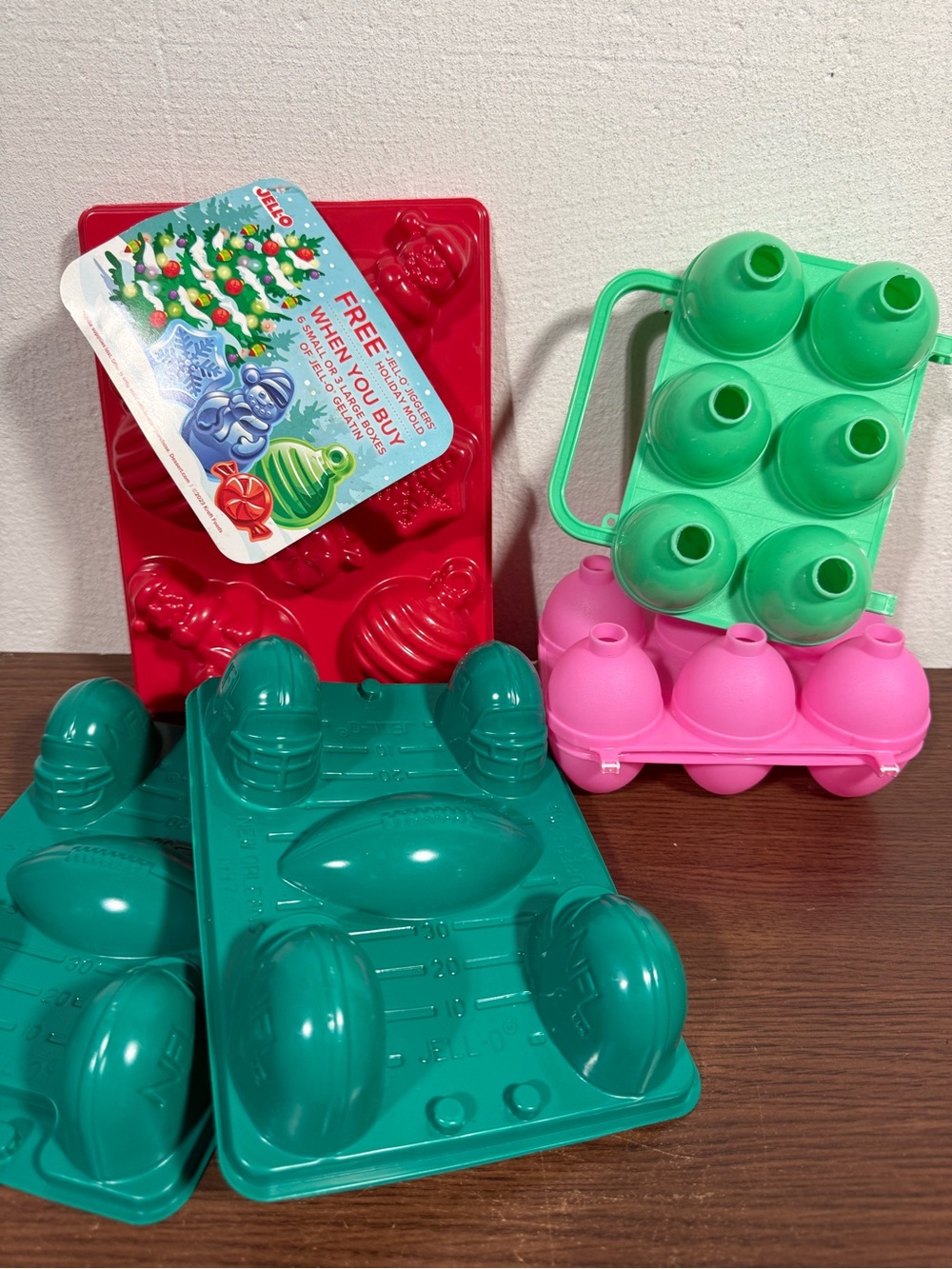 Jello Molds Jiggler Eggs Christmas Football Vintage